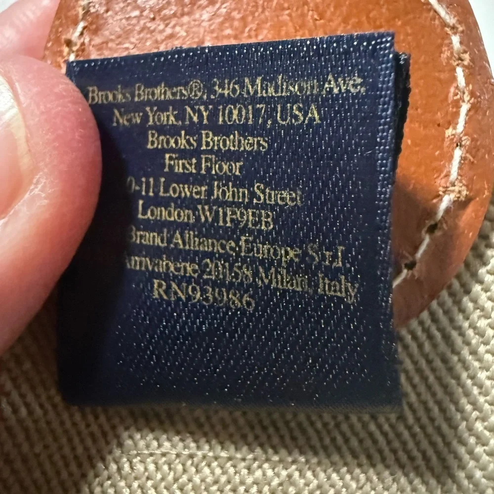 Brooks Brothers Women’s Tan Leather Stretch Belt Size Small/Medium Classic Prep